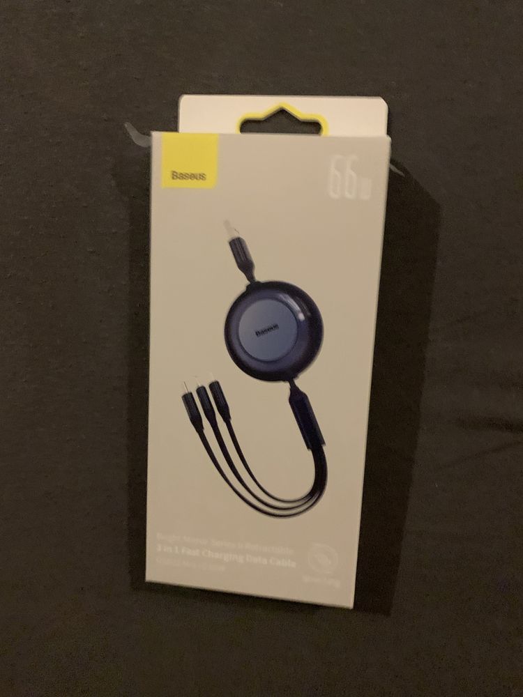 Baseus Zestaw kabli USB - USB typ C / microUSB / Lightning Baseus