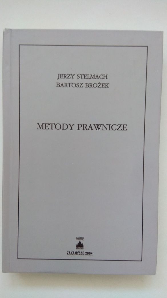 Metody Prawnicze Stelmach Brożek Prawo wstęp do prawoznawstwa