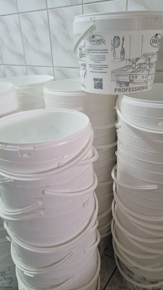 Wiaderka plastikowe  5L 10L po spożywce