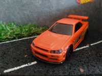 Hot Wheels Premium Nissan Skyline GT-R R34 Fast & Furious