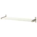 Prateleira 120x30 branco Ikea com suportes