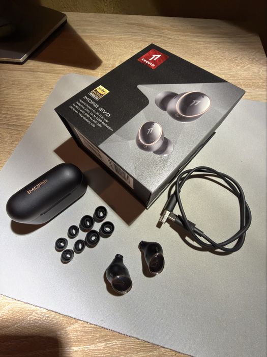 Безпровідні блютуз навушники 1MORE EVO / hi-res / ANC / LDAC