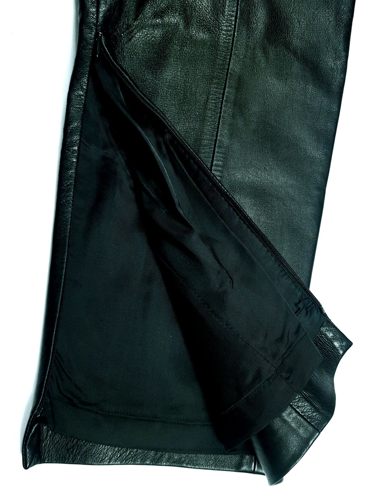 Mugler damskie spodnie skorzane Made in Italy rozmiar 42