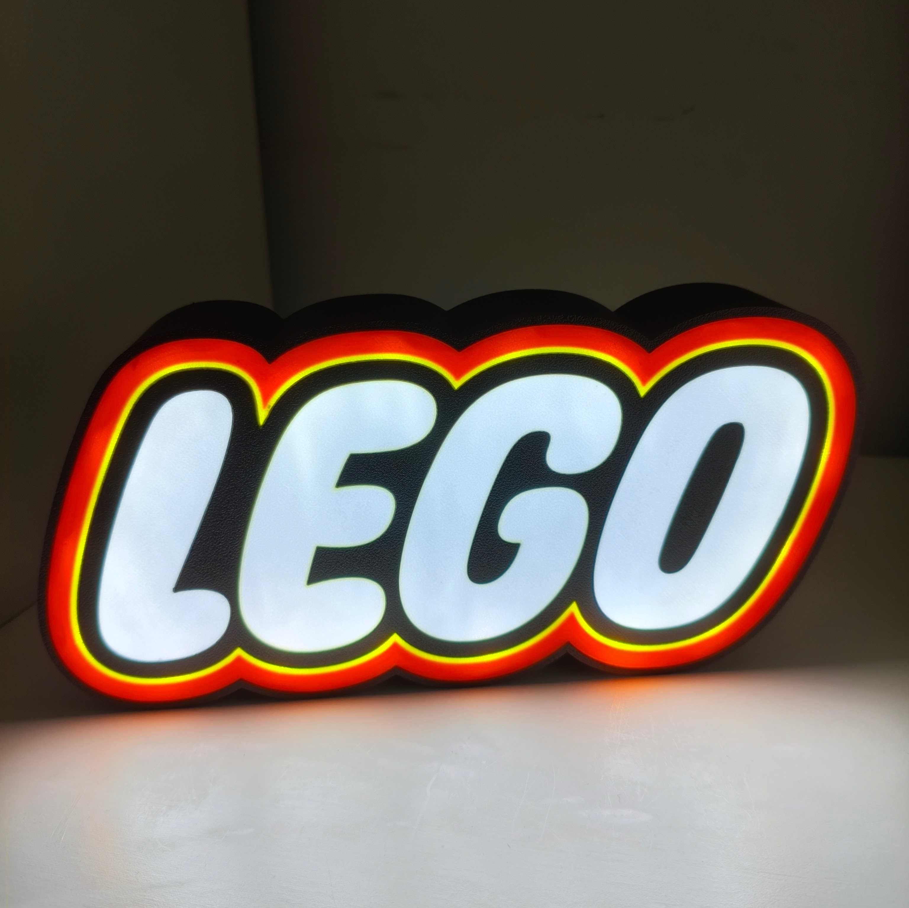 Luminária LED Lego com baterias internas e botão ON/OFF