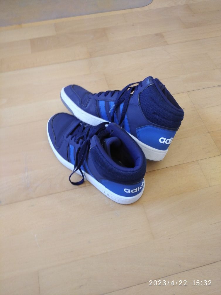 Buty Adidas Hoops 2.0 MIDI niebieskie