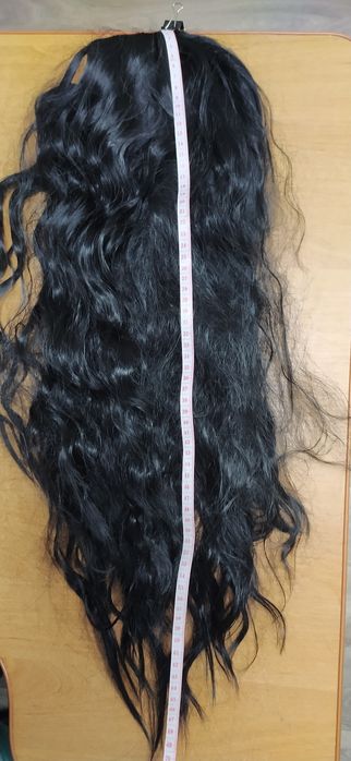 Парик чёрный как натуральный