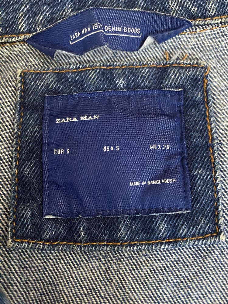 Джинсова чоловіча куртка Zara