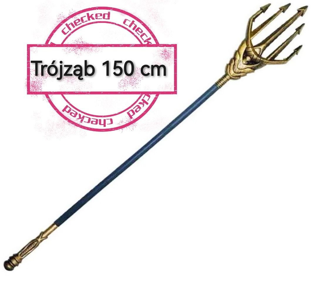 Trójząb Neptun 150 cm kostium Thor Młot Mjolnir Posejdon 24h z Polsk