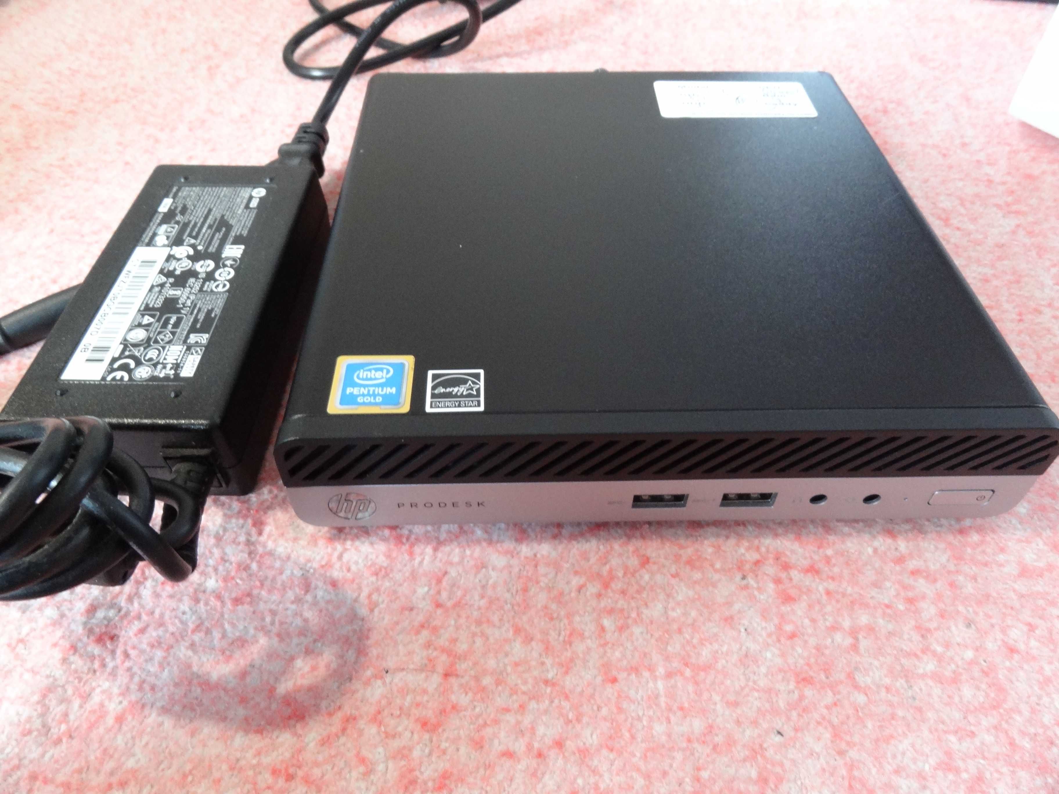 HP ProDesk 400 G4 USDT Mini USFF G5400T 8е поколение Компактные ПК