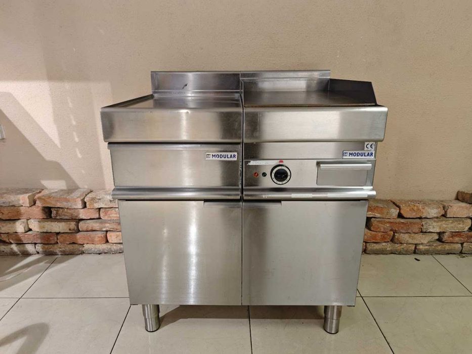Grill gastronomiczny Modular + kuchnia elektryczna + blat roboczy