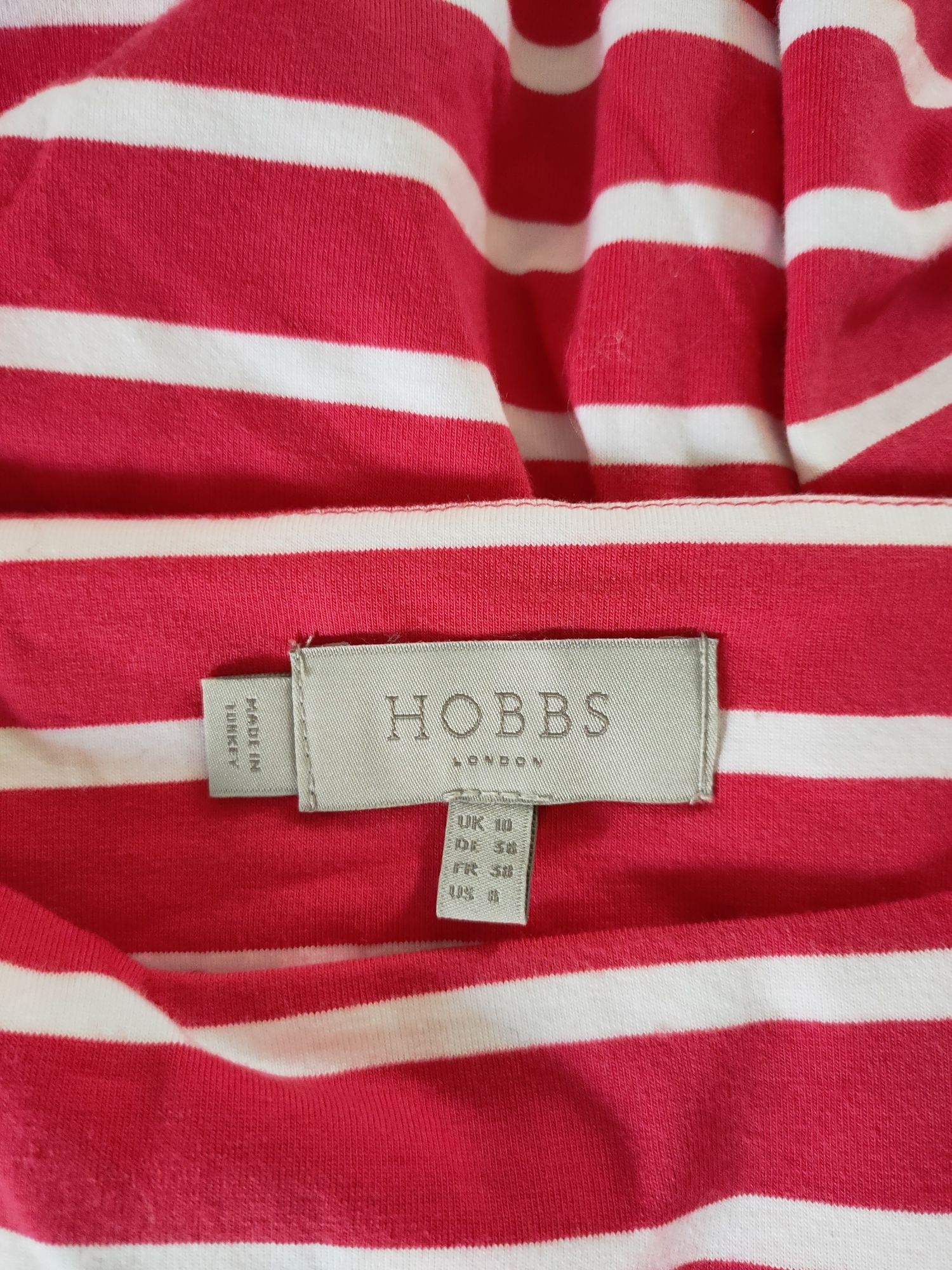 Hobbs sukienka ciążowa bawełniana paski  r.S