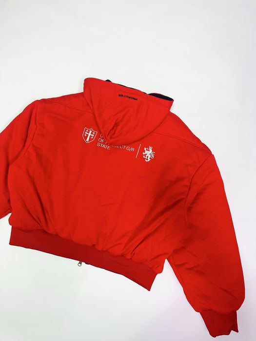 Бомбер куртка Project G/R bomber opium archive balenciaga black red L