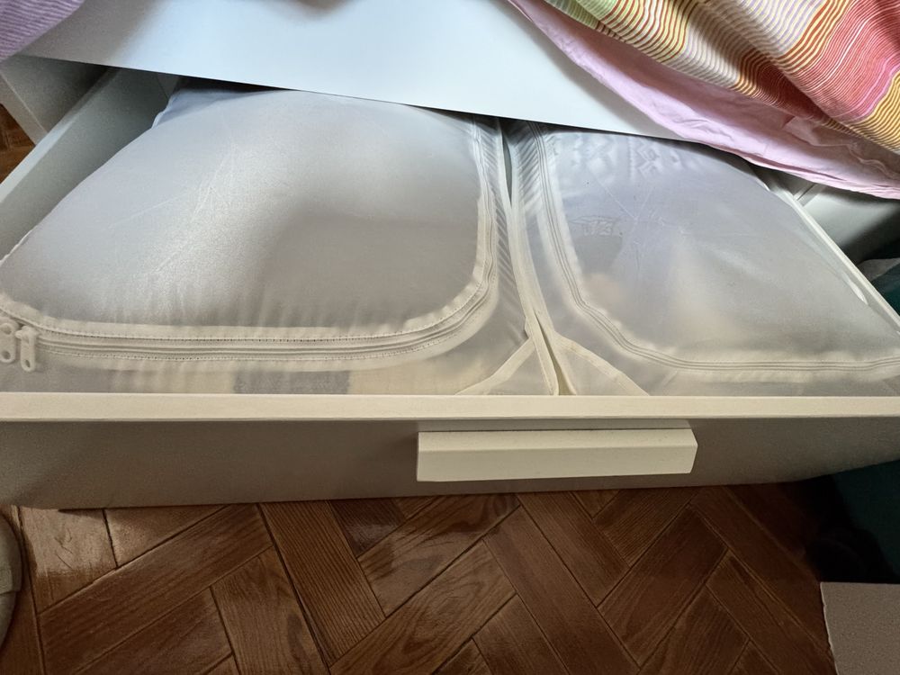 Cama casal ikea brimmes 4 gavetas