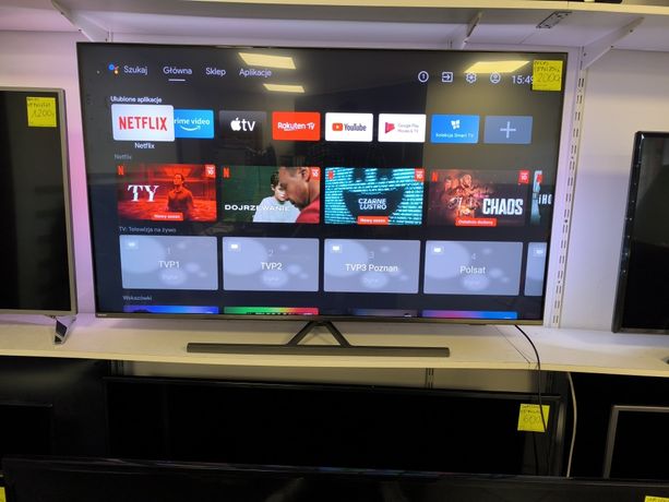 Nowy Philips 58 cali 4k UHD 3xambilight Smart WiFi DVB-T2 58PUS8546 gw
