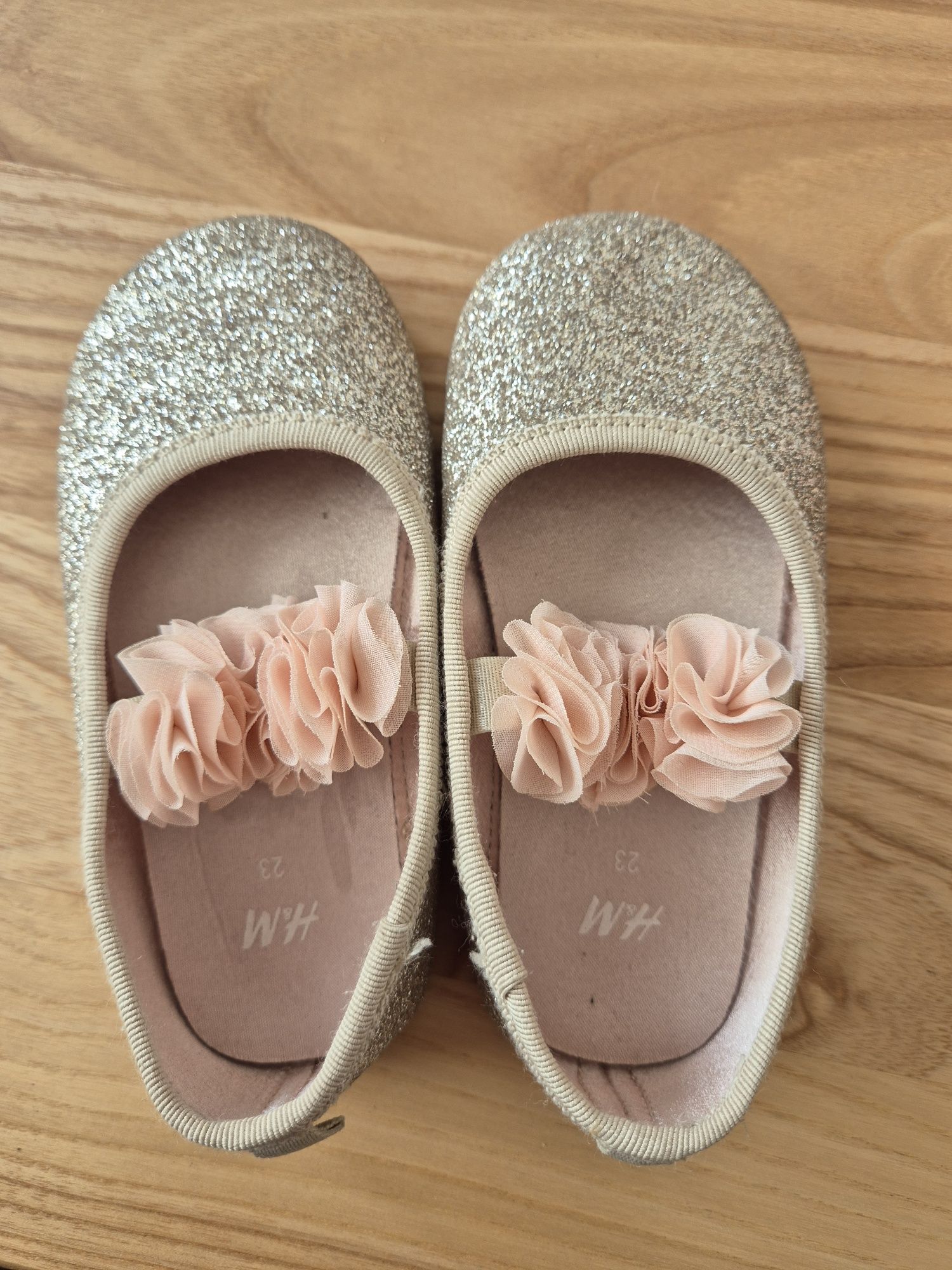 Balerinki złote H&M rozm. 23