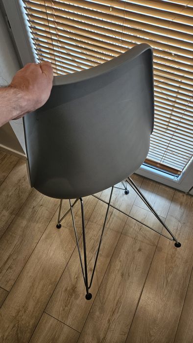 Komplet 2 krzesła szare