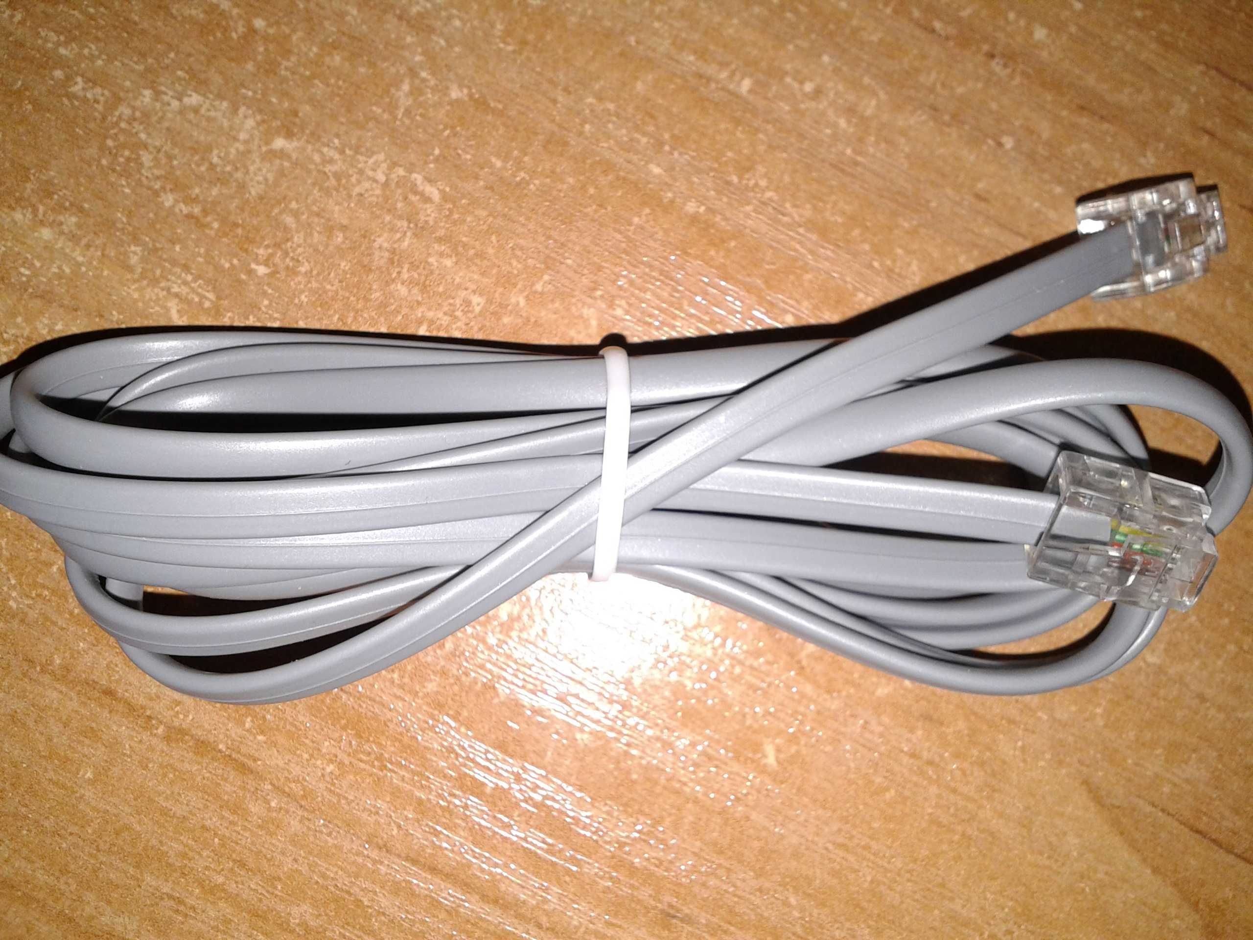 Kabel przewód telefoniczny RJ11 6P4C długość 1,7 m