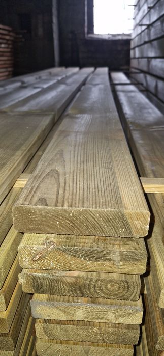 Deski gładkie strugane impregnowane 27x120x3000 mm 2,7x12x300 cm 3m