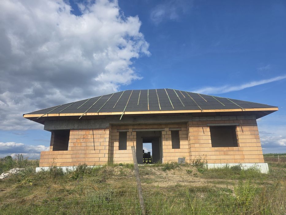 Dom w trakcie budowy. Głuszyna