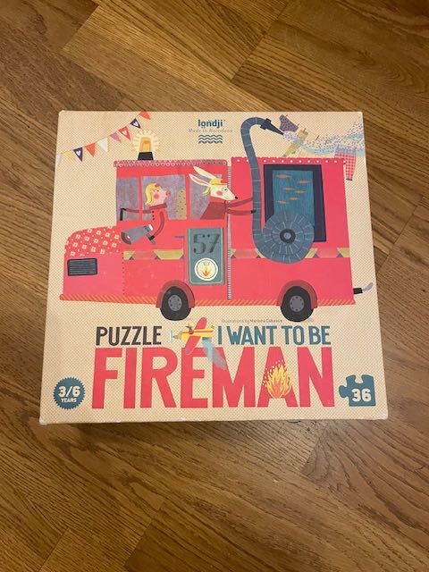 Puzzle Londji Chcę być strażakiem