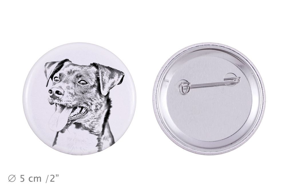 Duńsko-szwedzki pies wiejski przypinka z psem duża Art-Dog