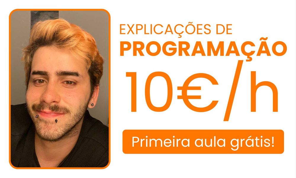 Explicações de Programação [Presencial ou Online]
