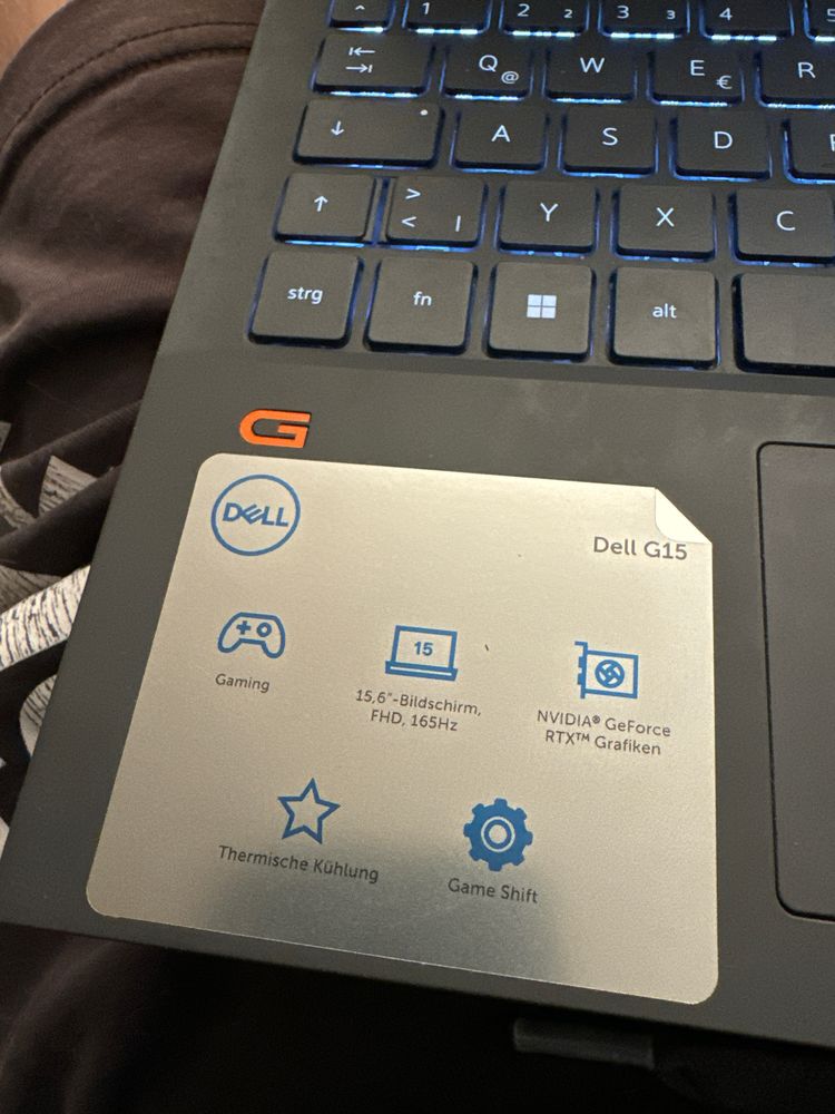 Laptop Dell G15 (i7, RTX3060, 165hz)