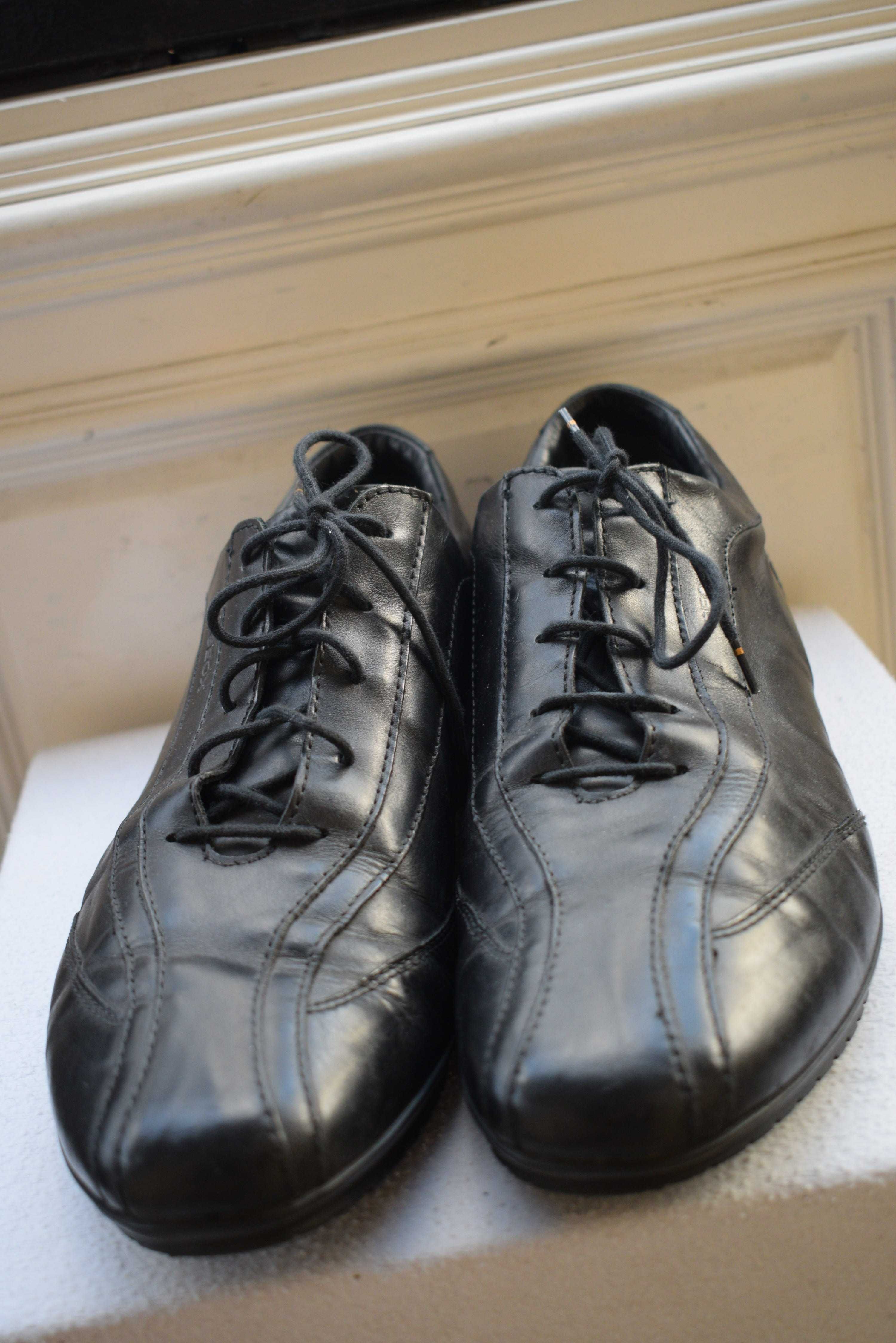 кожаные туфли мокасины кроссовки сникеры Geox Respira р. 45 30.5 см