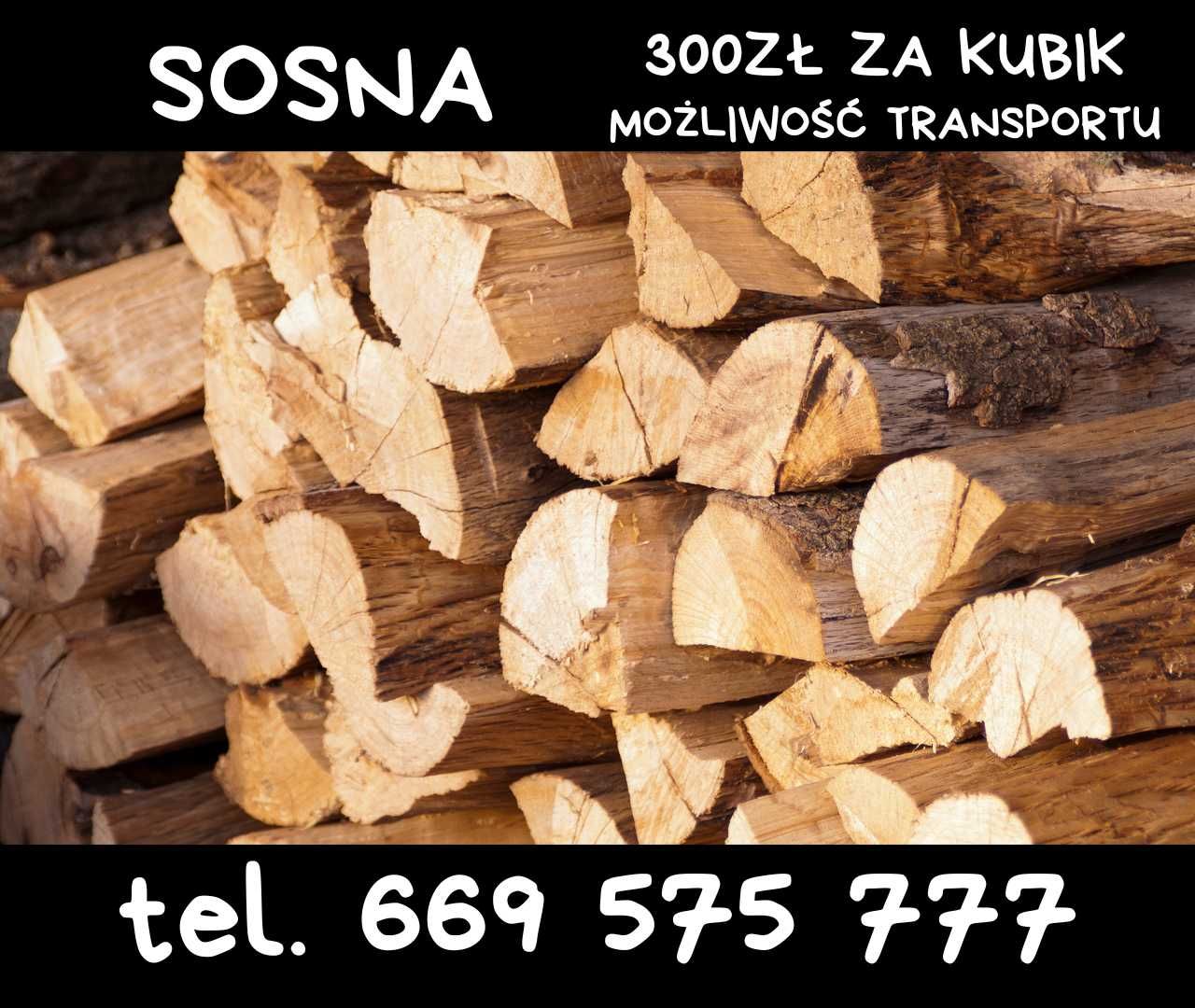 Drewno opałowe kominkowe SOSNA sosnowe możliwy transport