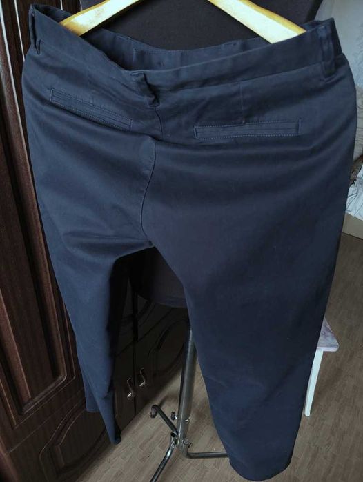 Джинсы (chino Next jeans (Англия) w32 stretch navy.