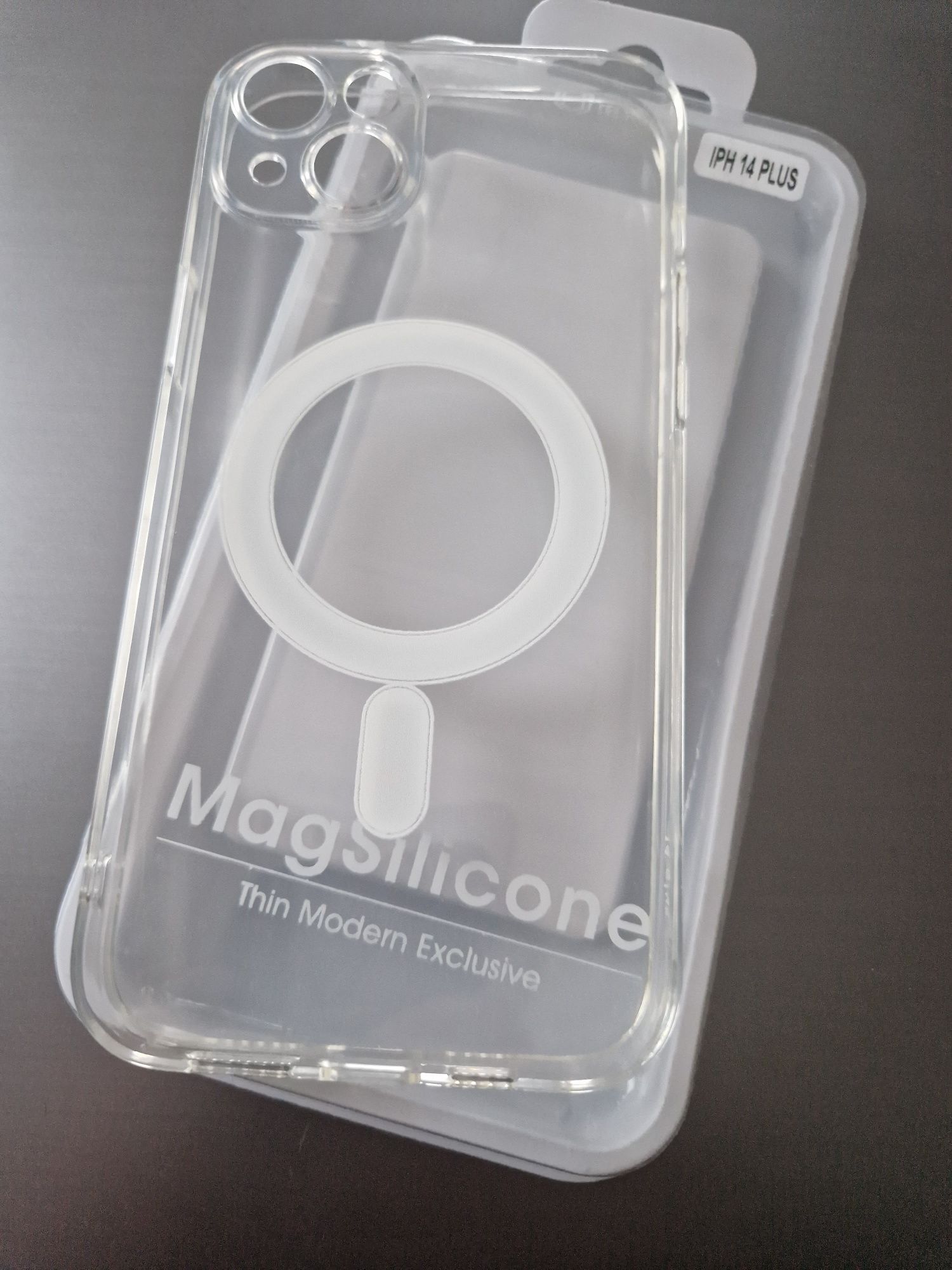 TEL PROTECT MagSilicone Case do Iphone 14 Plus Przezroczysty