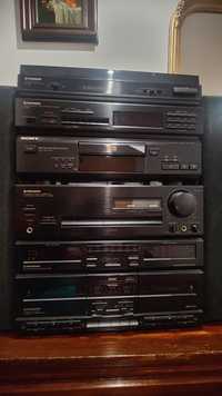 Aparelho som vintage Pioneer e Sony