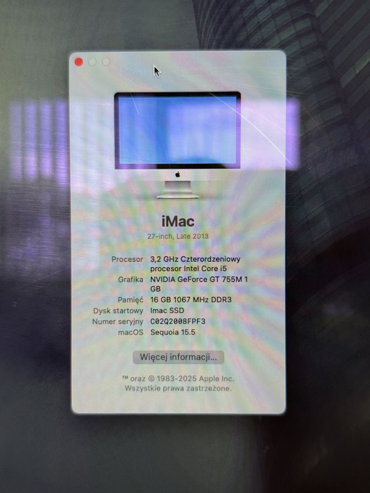 Imac 27 A1419 16gb 512 ssd