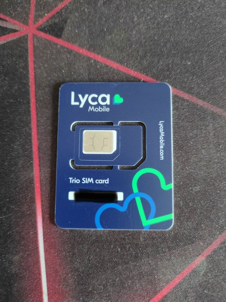 Karta SIM Lycamobile – Nielimitowany Internet LTE/5G, Trio SIM