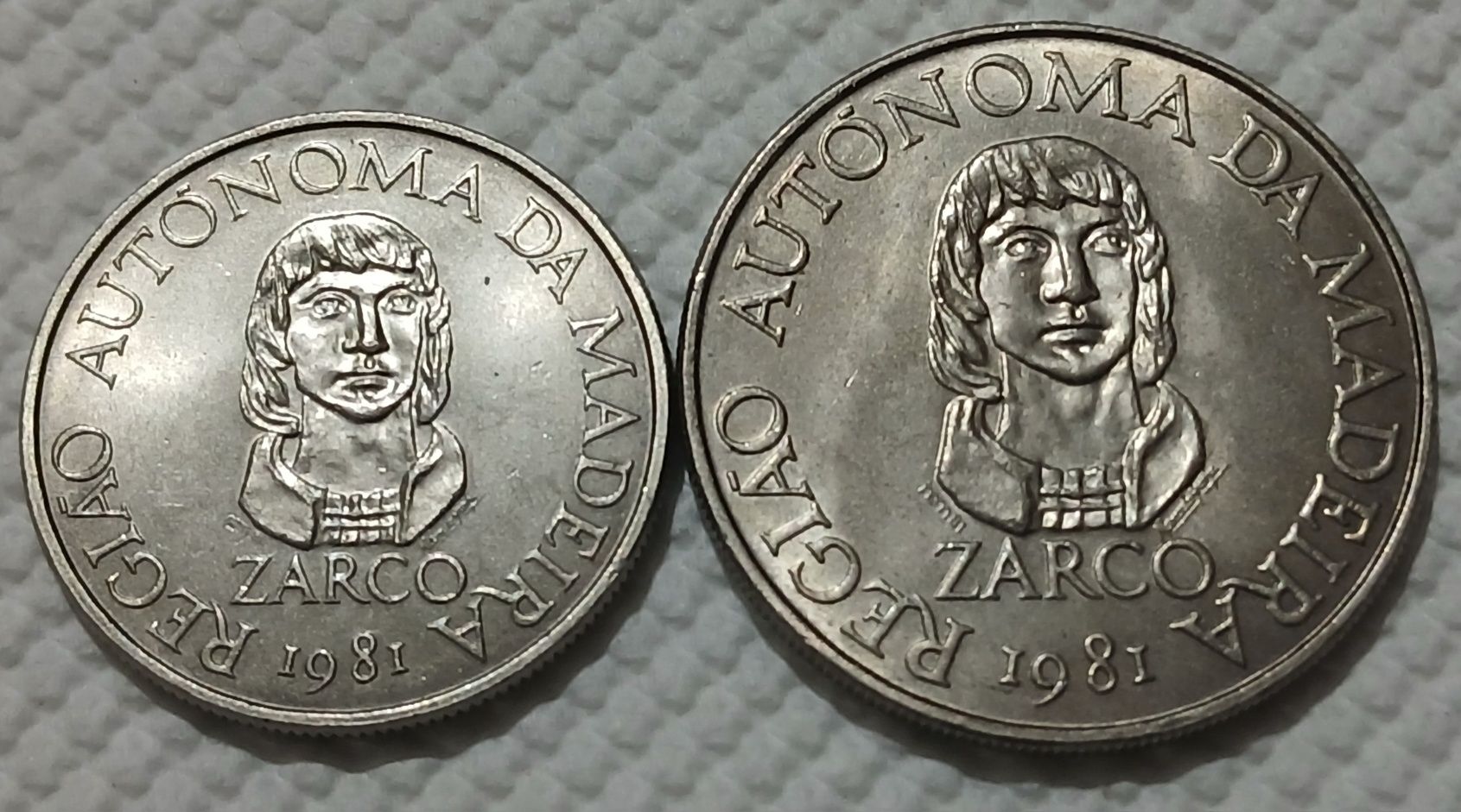100 escudos e 25 escudos região Autónoma da Madeira e Açores,
Série 10