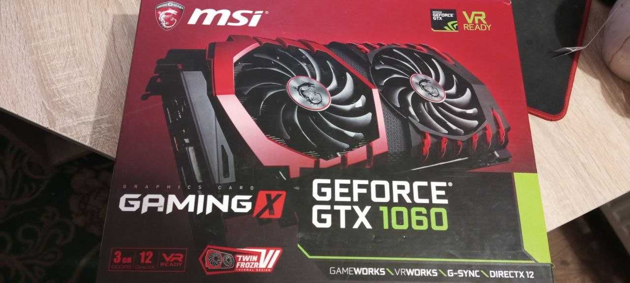 Відеокарта 1060 3GB MSI