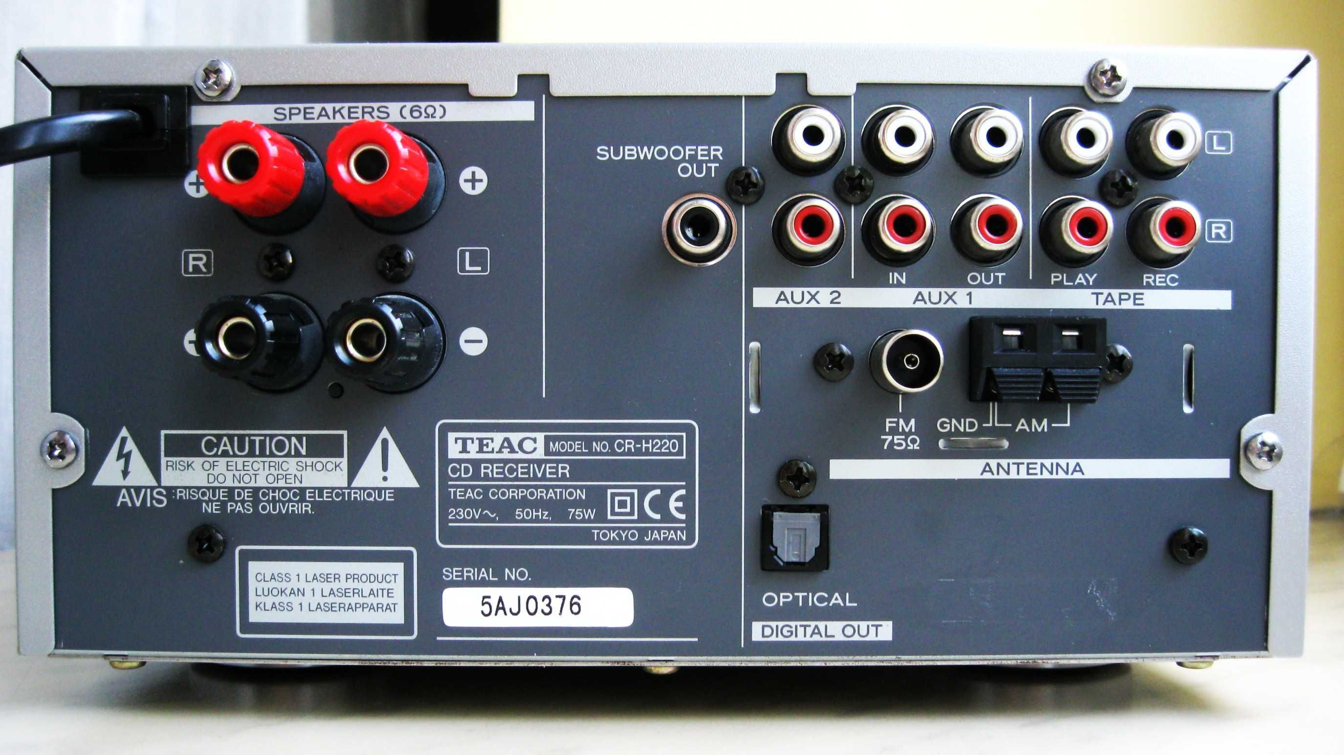 TEAC CR-H220 CD Receiver Hi-Fi made in Japan + oryginalny pilot