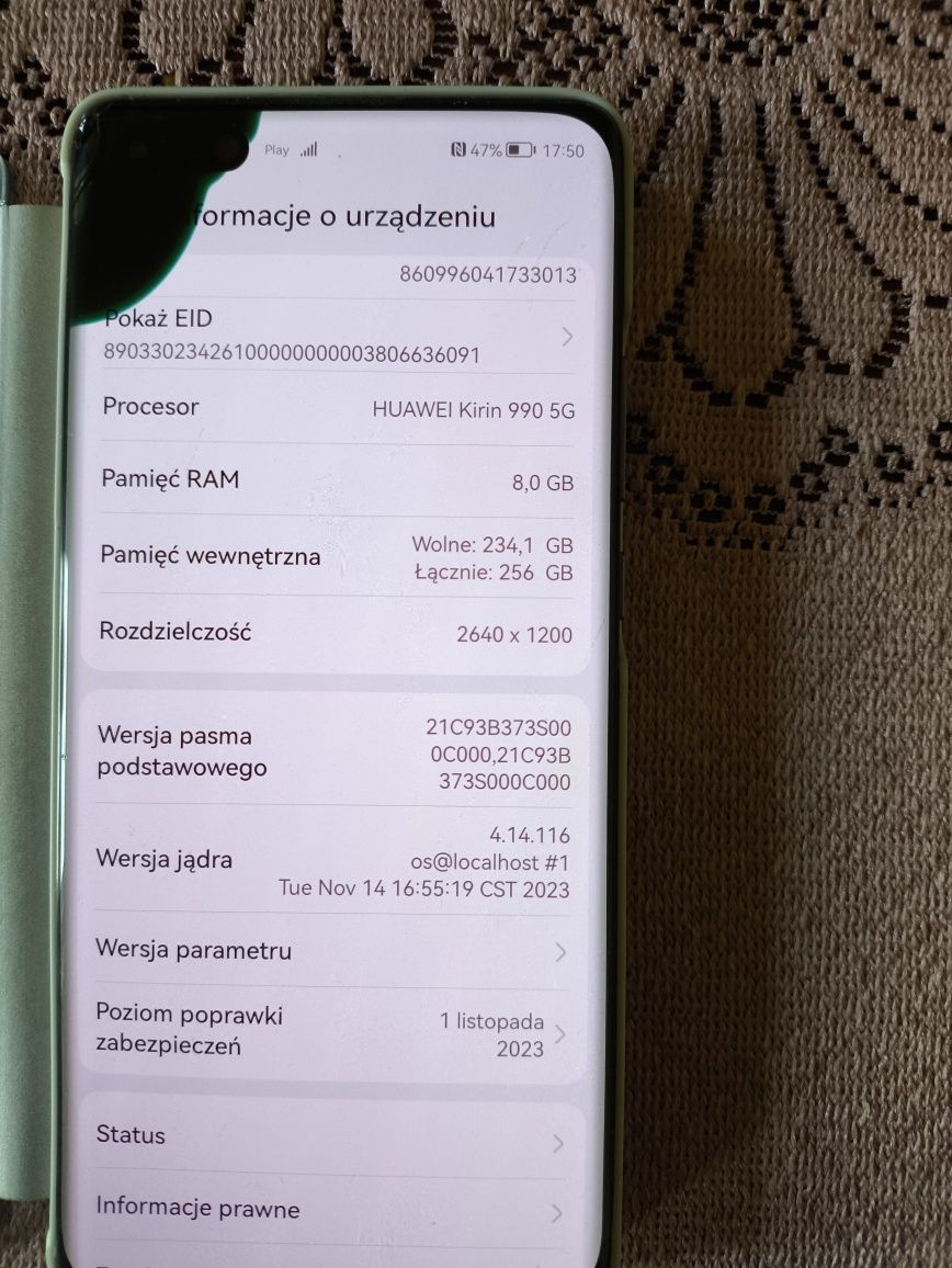 Huawei p40 pro uszkodzony