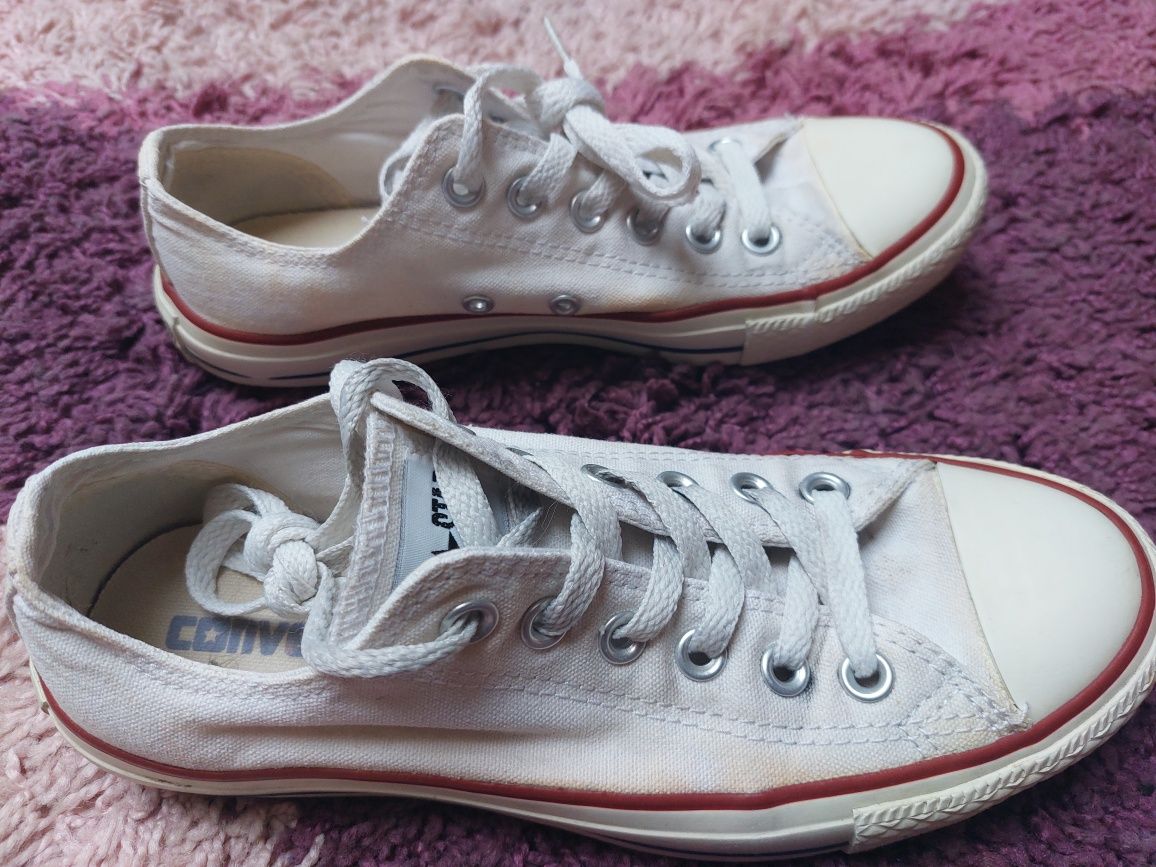 Białe trampki converse 37,5