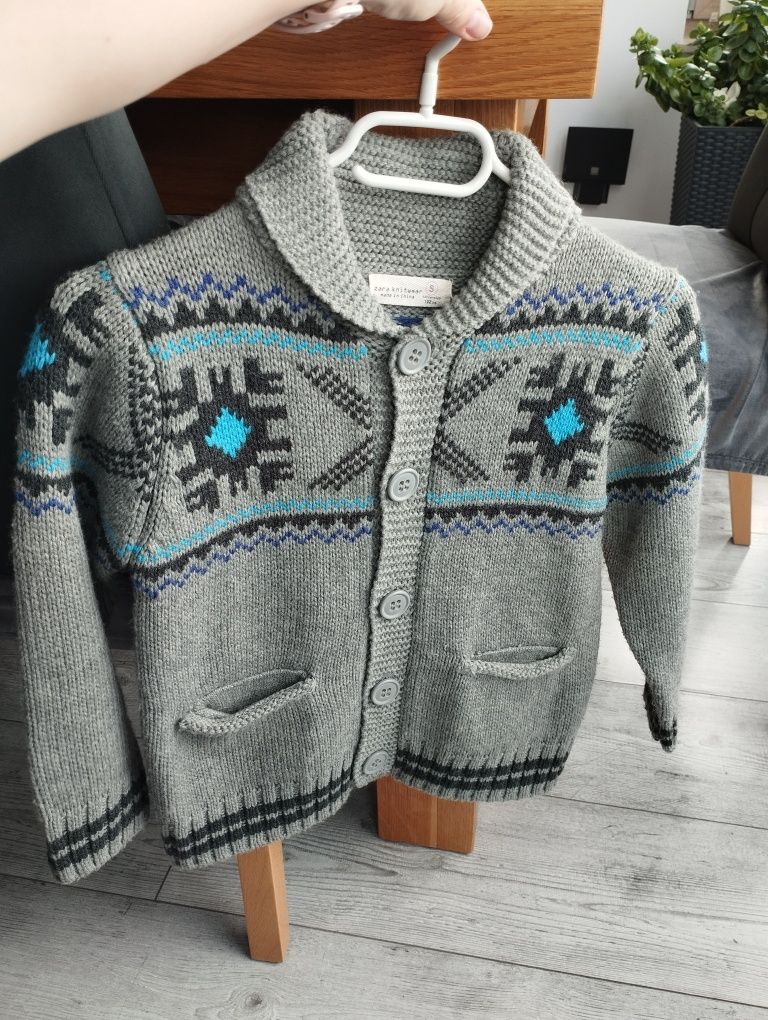 Sweter Zara chłopiec 122 cm