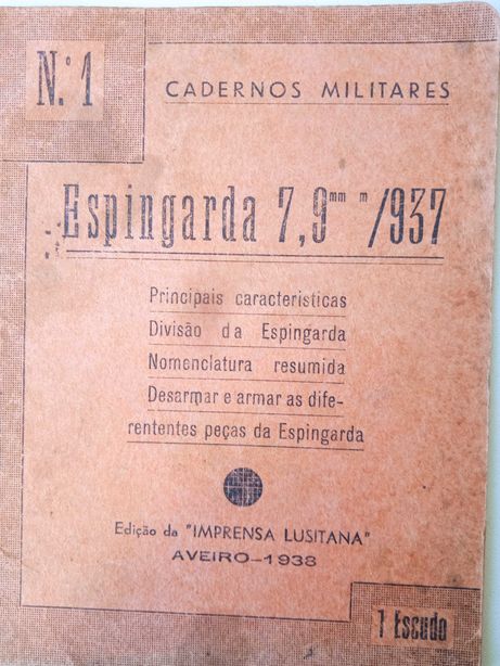 Militaria - Espingarda 7,9 mms/937