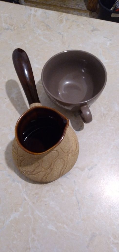 Турка керамічна та чашка CHOCOLATA