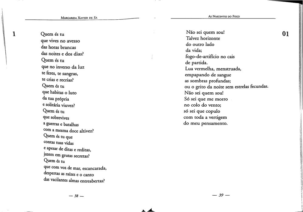 "As Nascentes do Fogo" de Margarida Xavier de Sá [Novo]