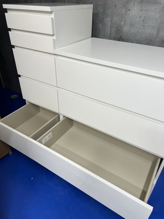 Zestaw ikea biała komoda malm 4 szuflady …::: Dostawa :::…