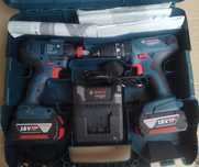 Wkrętarka Bosch GSB 18V-21, zakrętarka Bosch GDX 18V-180 +aku 4.0 x2
