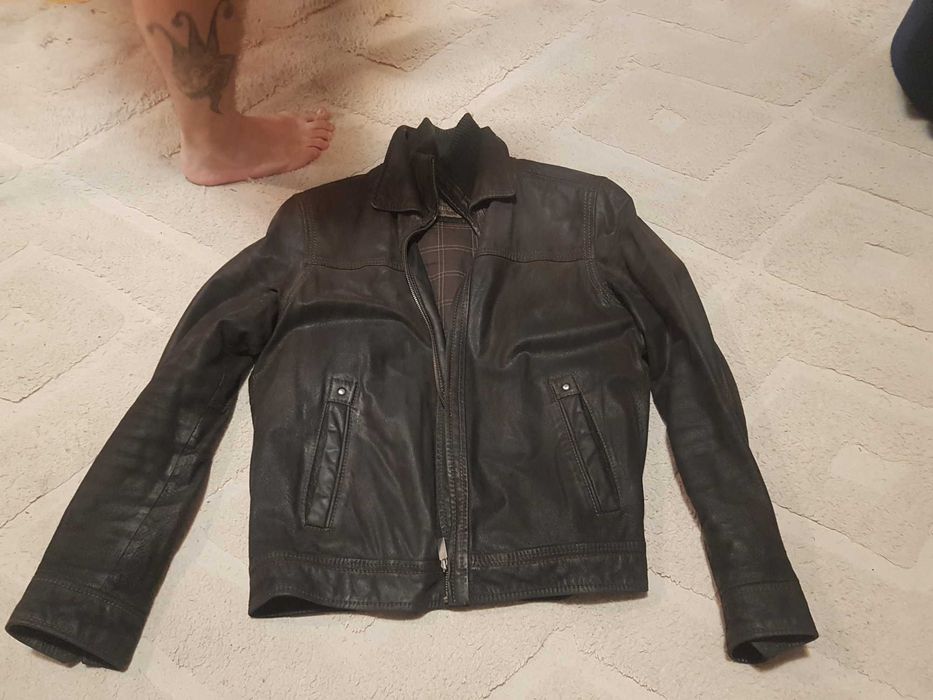 Firmowa kurtka skora naturalna L