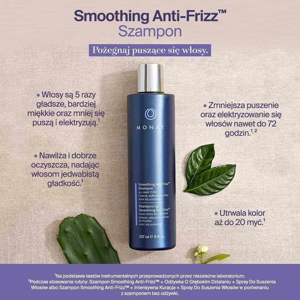 Szampon wygładzający MONAT Smoothing Shampoo 237 ml – nowy, oryginalny