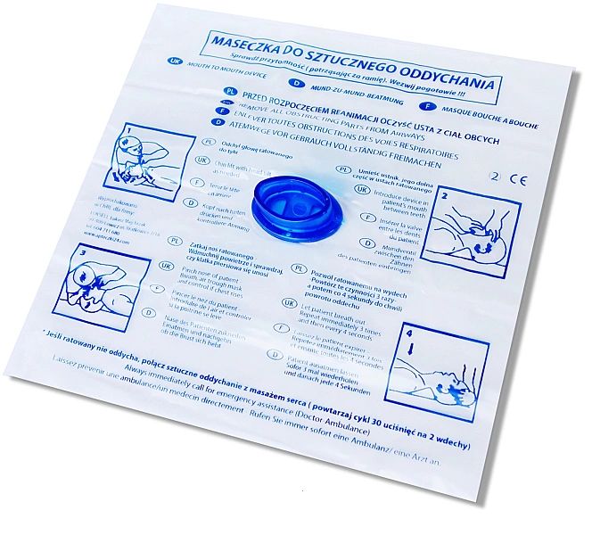 Maseczka - ustnik do sztucznego oddychania M-1