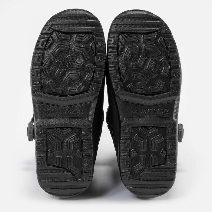 Botas de snowboard homem aperto botão rotativo, flex médio