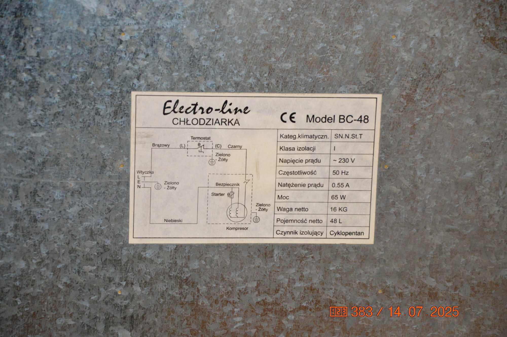 Chłodziarka Elektro-Line BC-48